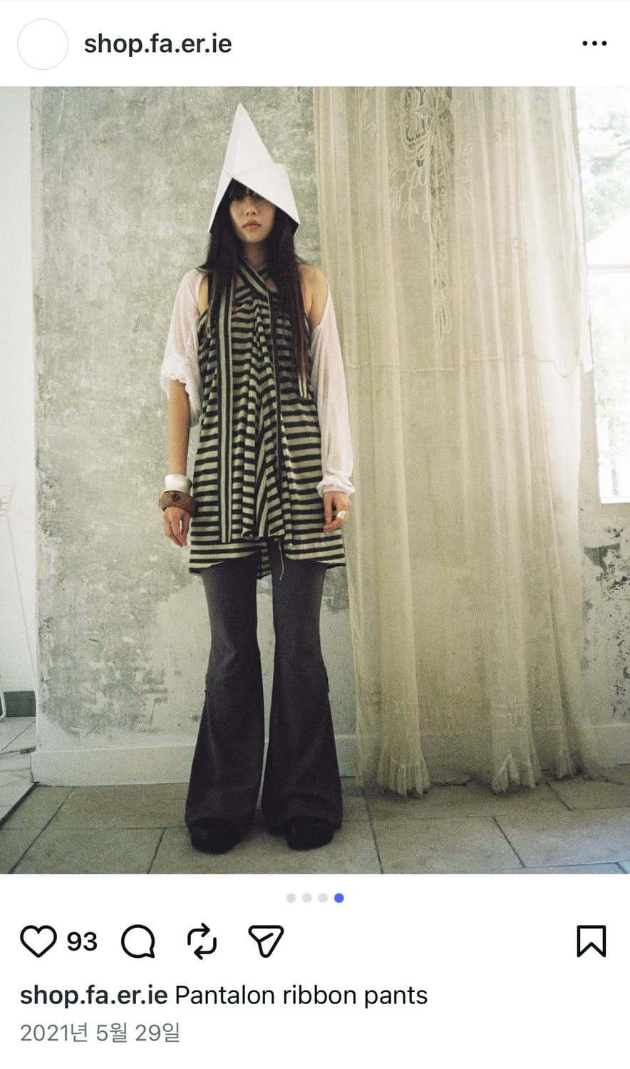 샵페어리 리본 치마 바지 그레이 Pantalon ribbon pants 상품이미지4