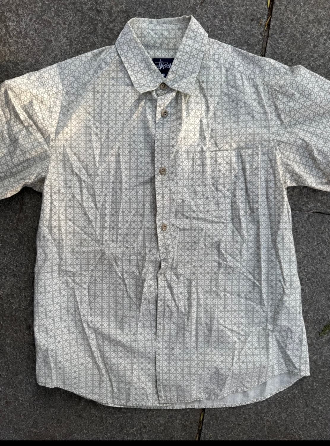 90s stussy 스투시 하프셔츠 상품이미지2