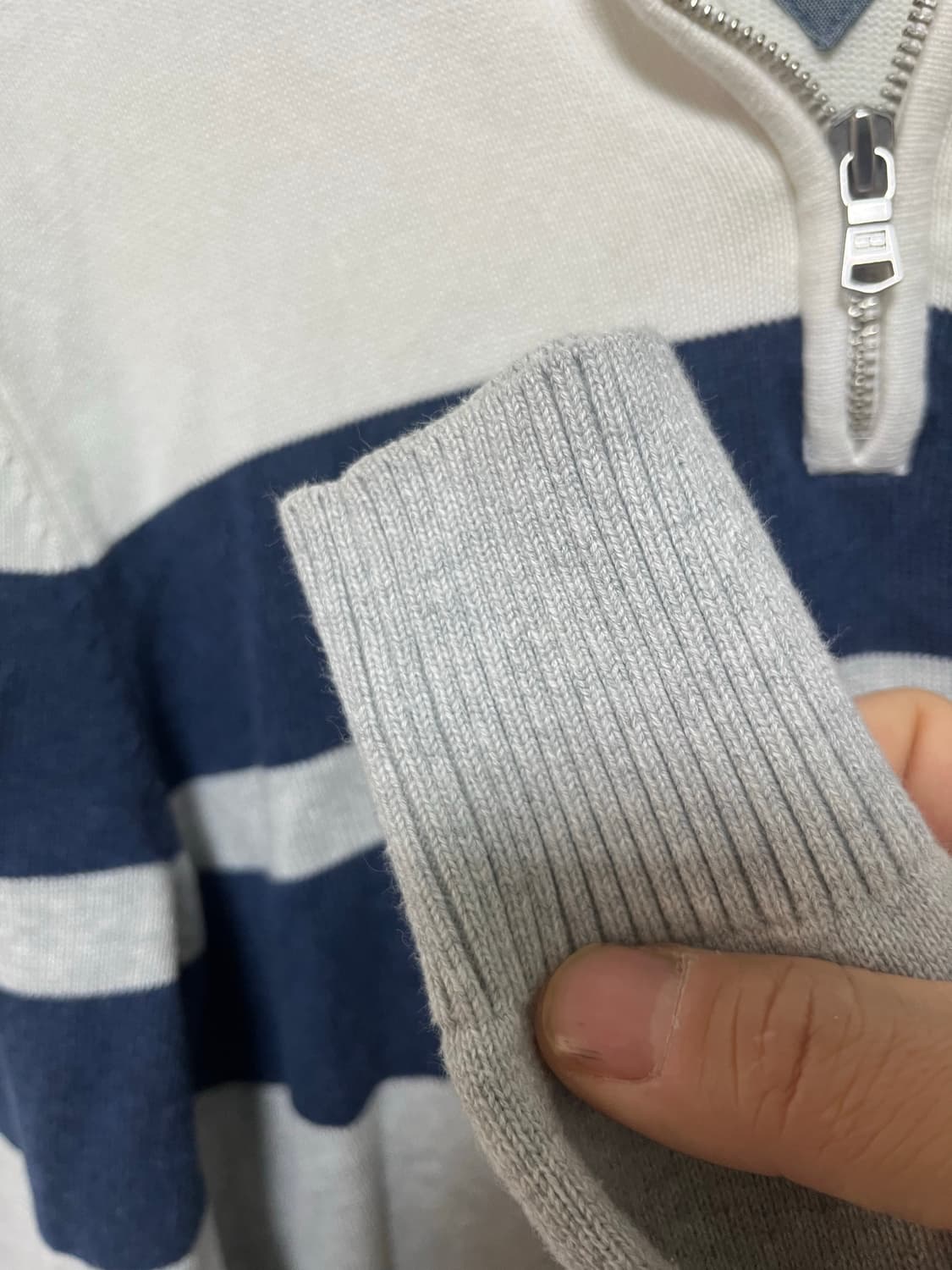 타미힐피거 스트라이프 집업 니트 상품이미지4