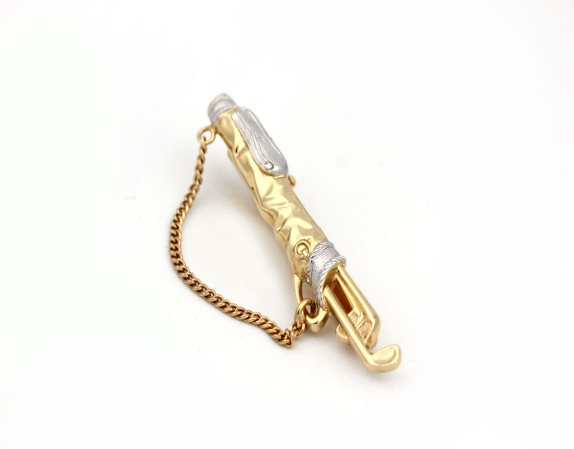 디올 A+등급 5.5cm 한정판 골프 가방 모티브 명품 넥타이핀 빈티지 상품이미지2