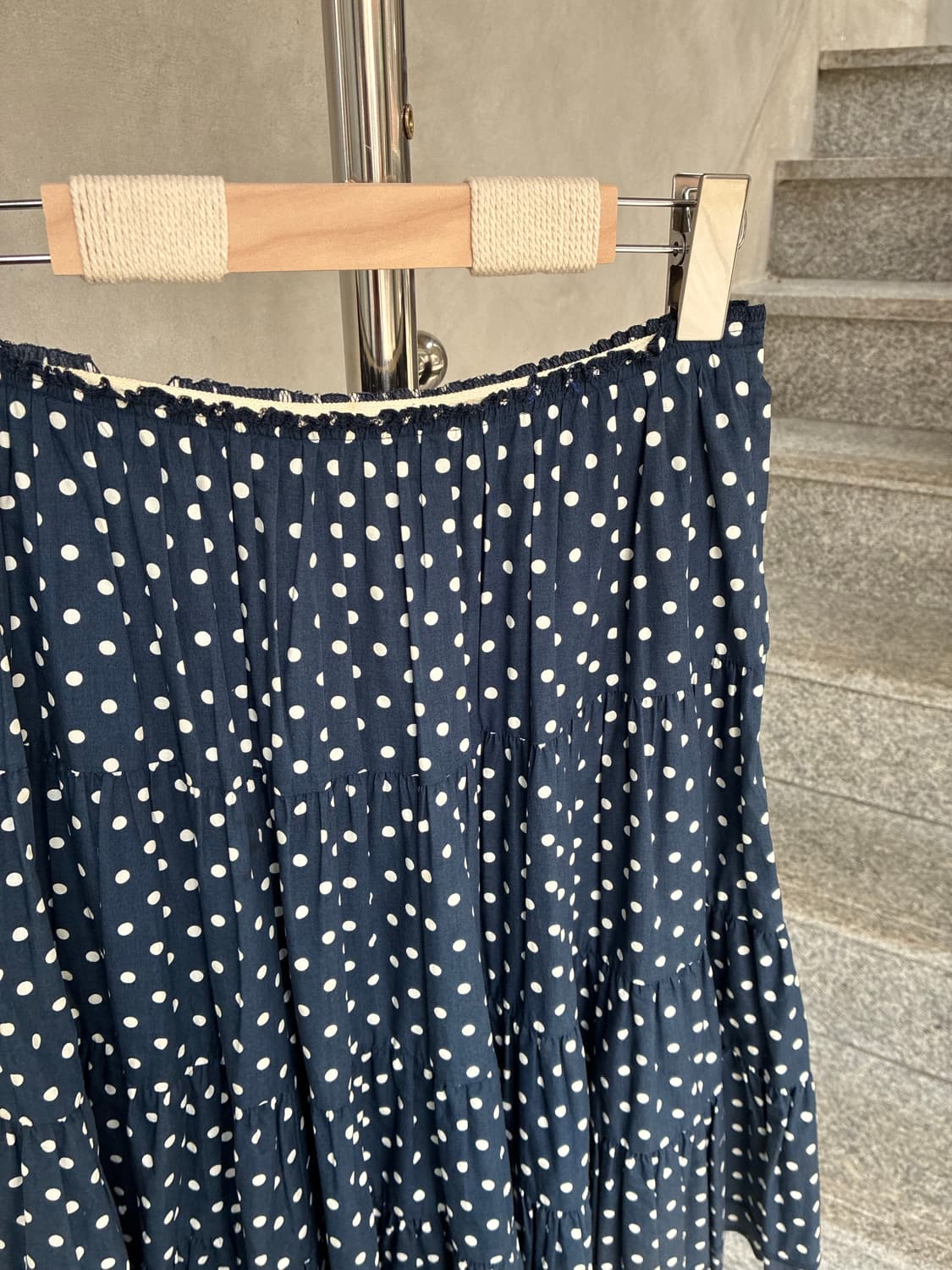 꼼데가르송 도트 플리츠 스커트 상품이미지3