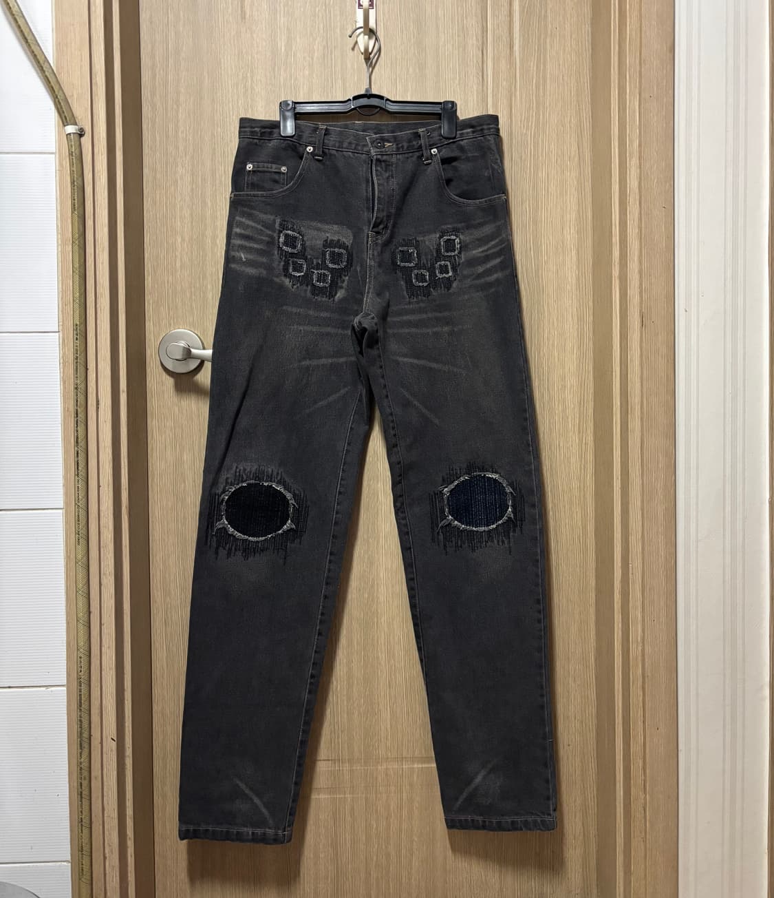 네이버후드 흑청 데님팬츠 상품이미지1