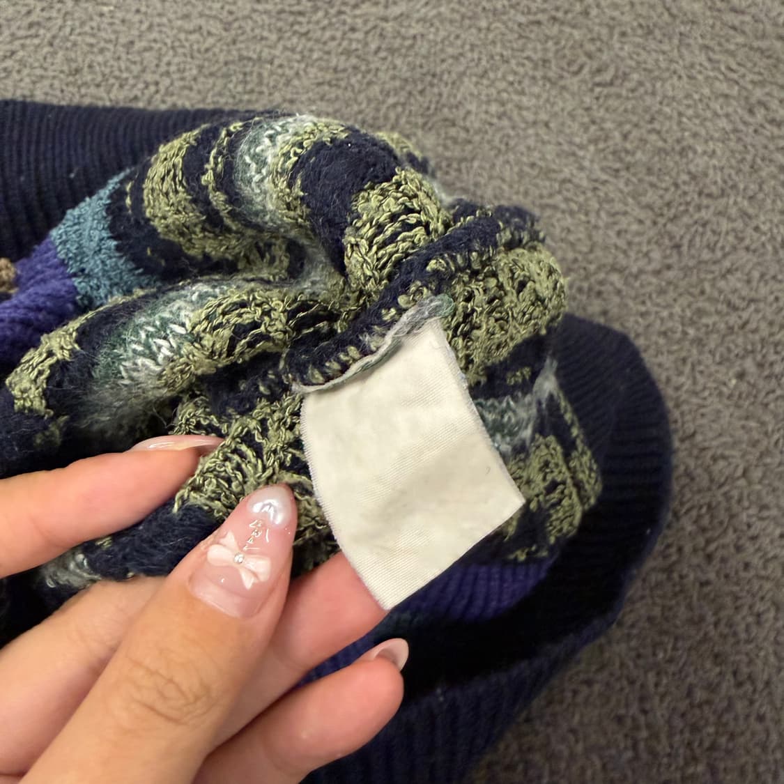 [ 정품/L ] 쿠지 빈티지 케이블 니트티 상품이미지6