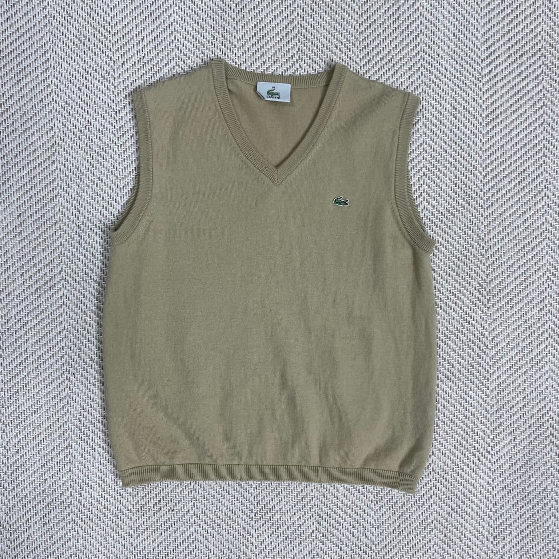 라코스테 니트 조끼 베이지 95 상품이미지1
