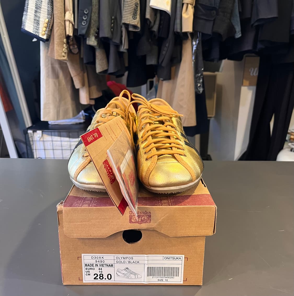 오니츠카 타이거 올림포스 골드 / 블랙(280mm) 상품이미지5