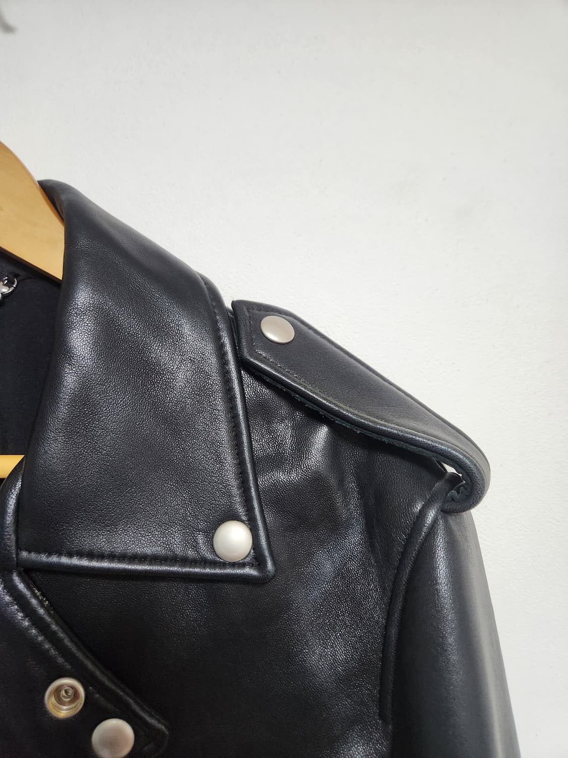 이탈리안레더 블랙 라이더 자켓  XL - J32 상품이미지3