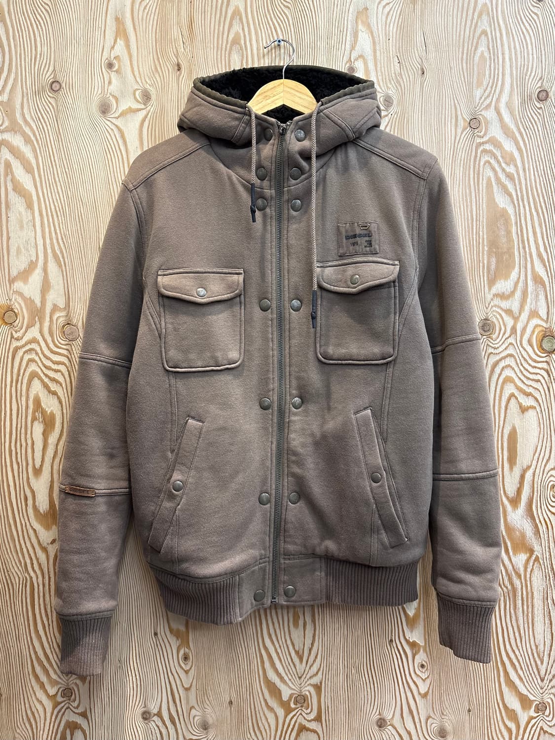 00s 디젤 양털 후드 집업 상품이미지1