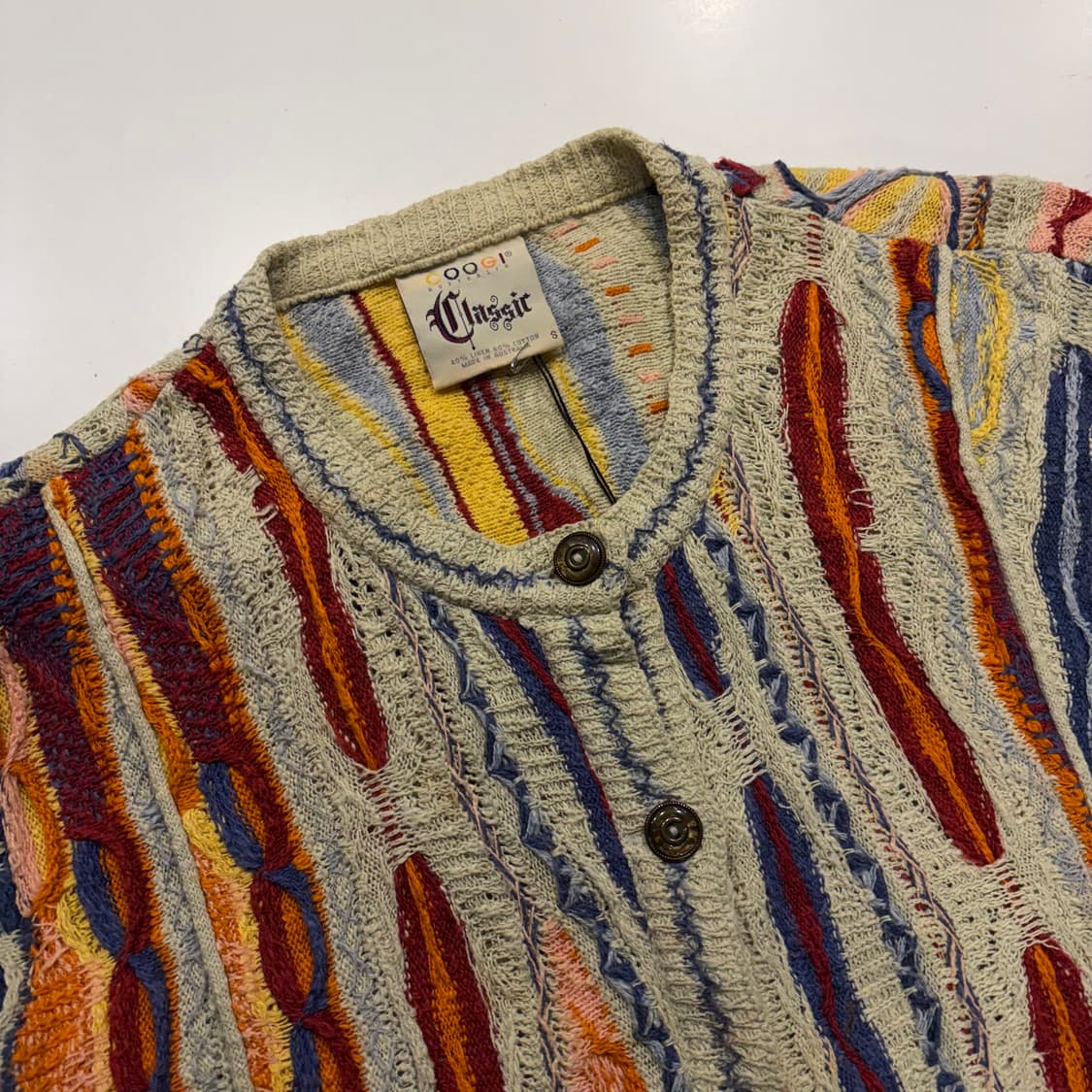 [S] 쿠지 OG 니트 가디건 멀티컬러 D44 상품이미지3