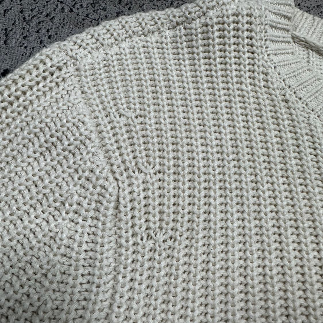 ✨ (바배) 아페쎄 아이보리 니트 맨투맨  상품이미지5