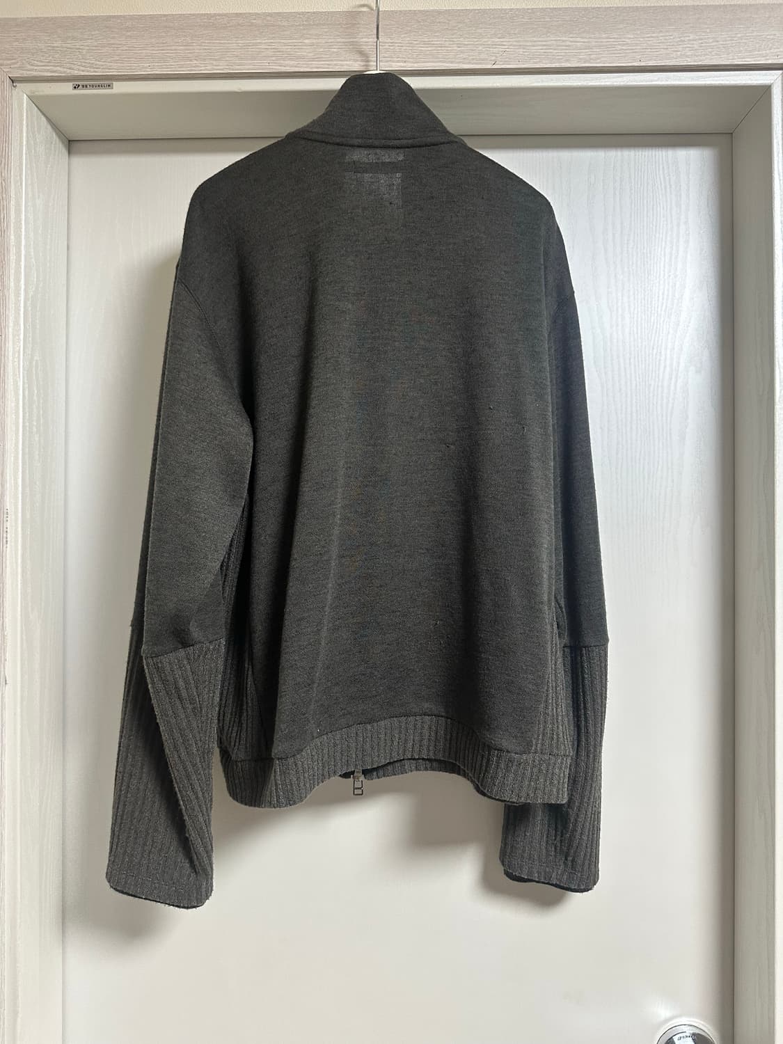 해칭룸 더블 슬리브 트랙 가디건 다크 카키 5사이즈 상품이미지2