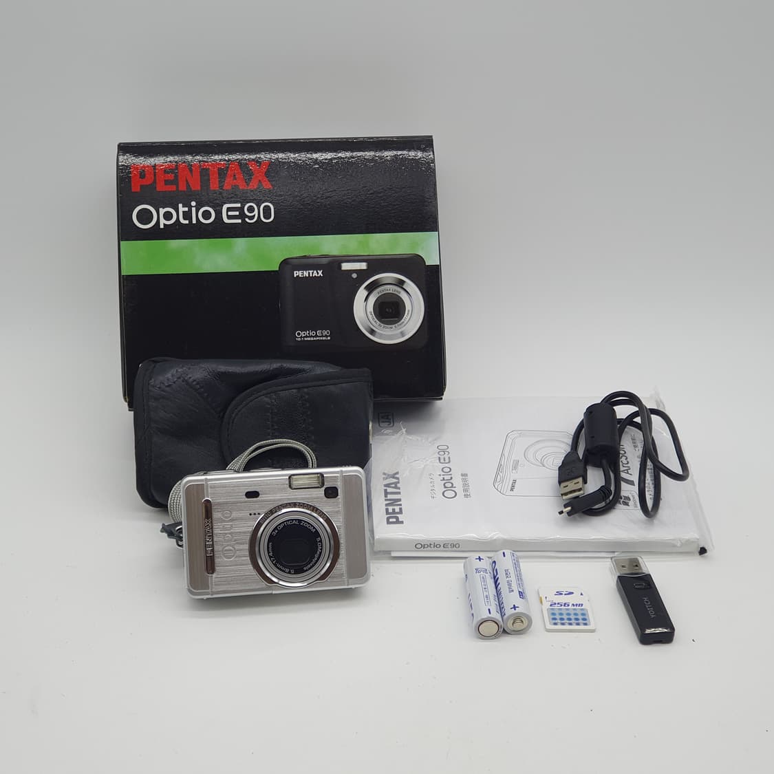 펜탁스 옵티오 E90  + 박스 메탈릭실버 💫 빈티지 디카 디지털카메라 상품이미지9