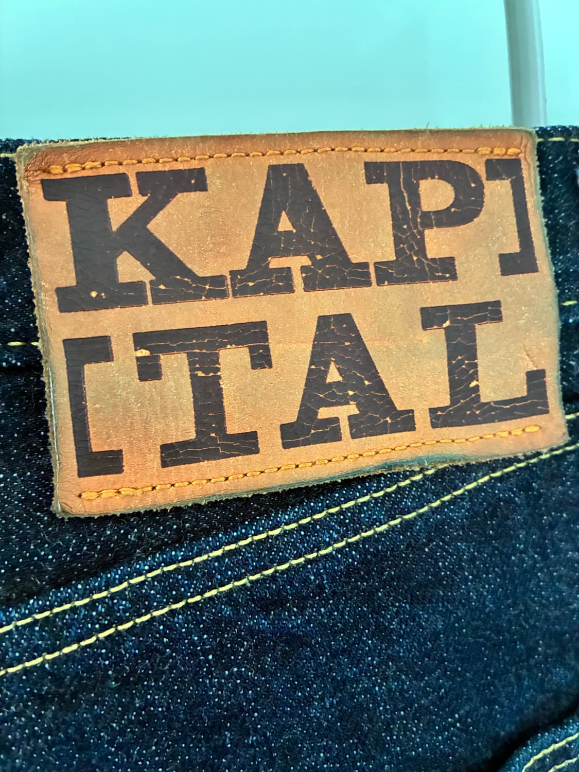 [KAPITAL] 캐피탈 셀비지 스트레이트 데님 진 32 남성 상품이미지4