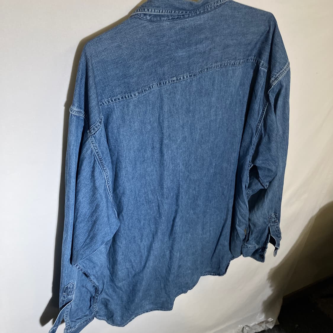 XL-XXL)노티카 투포켓 데님셔츠 청 셔츠 상품이미지9