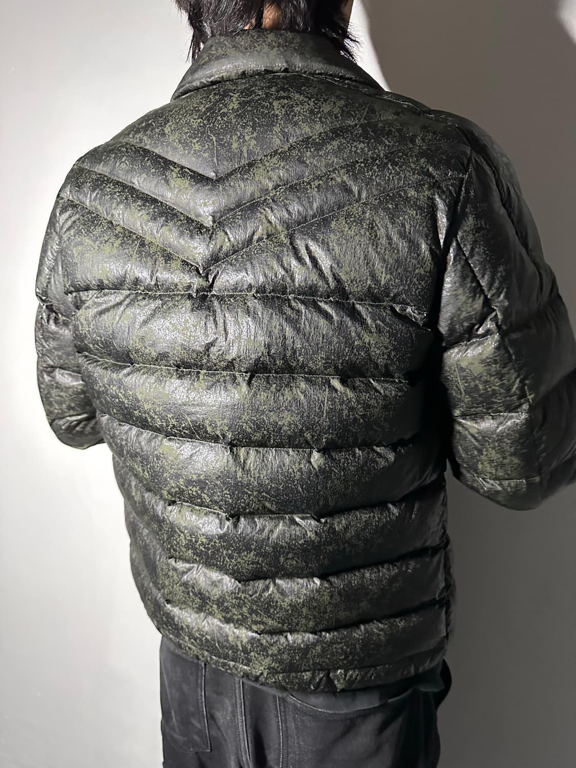Diesel Down Jacket(Olive Marble Pattern) 상품이미지2