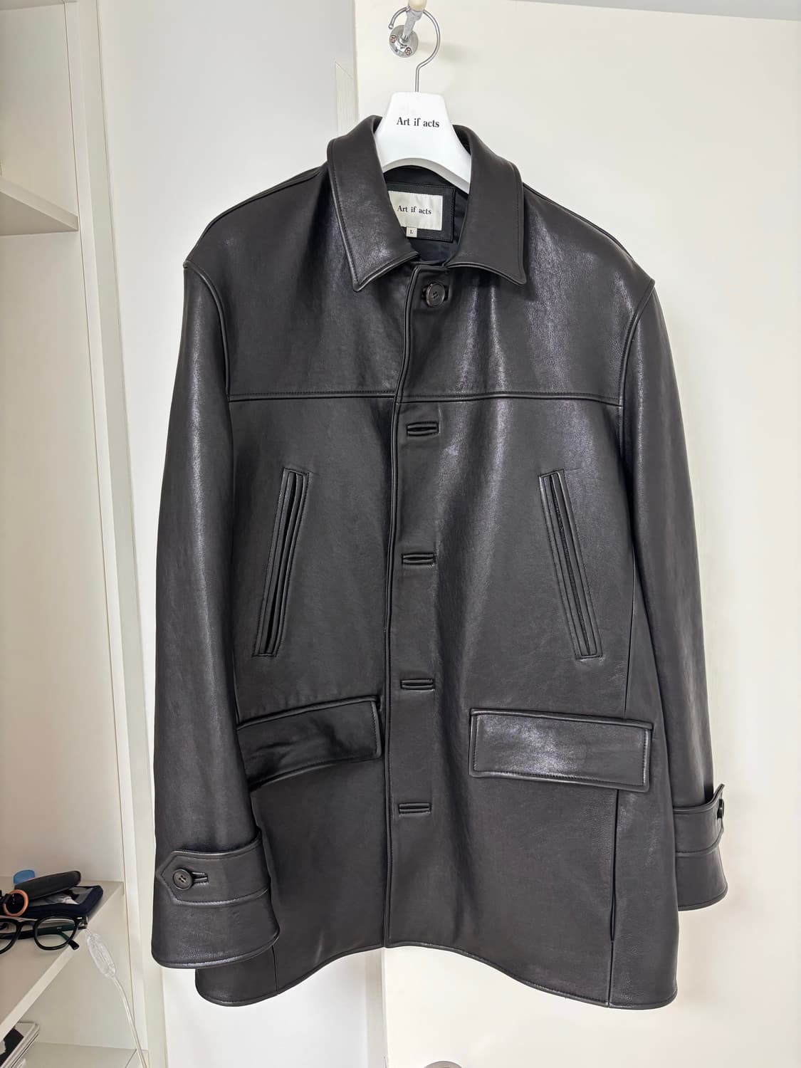 아트이프액츠 레더 카코트 상품이미지1