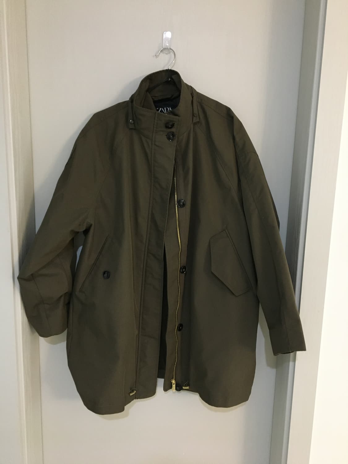 Zara 카키 야상 점퍼 S size (Hood O) 상품이미지1