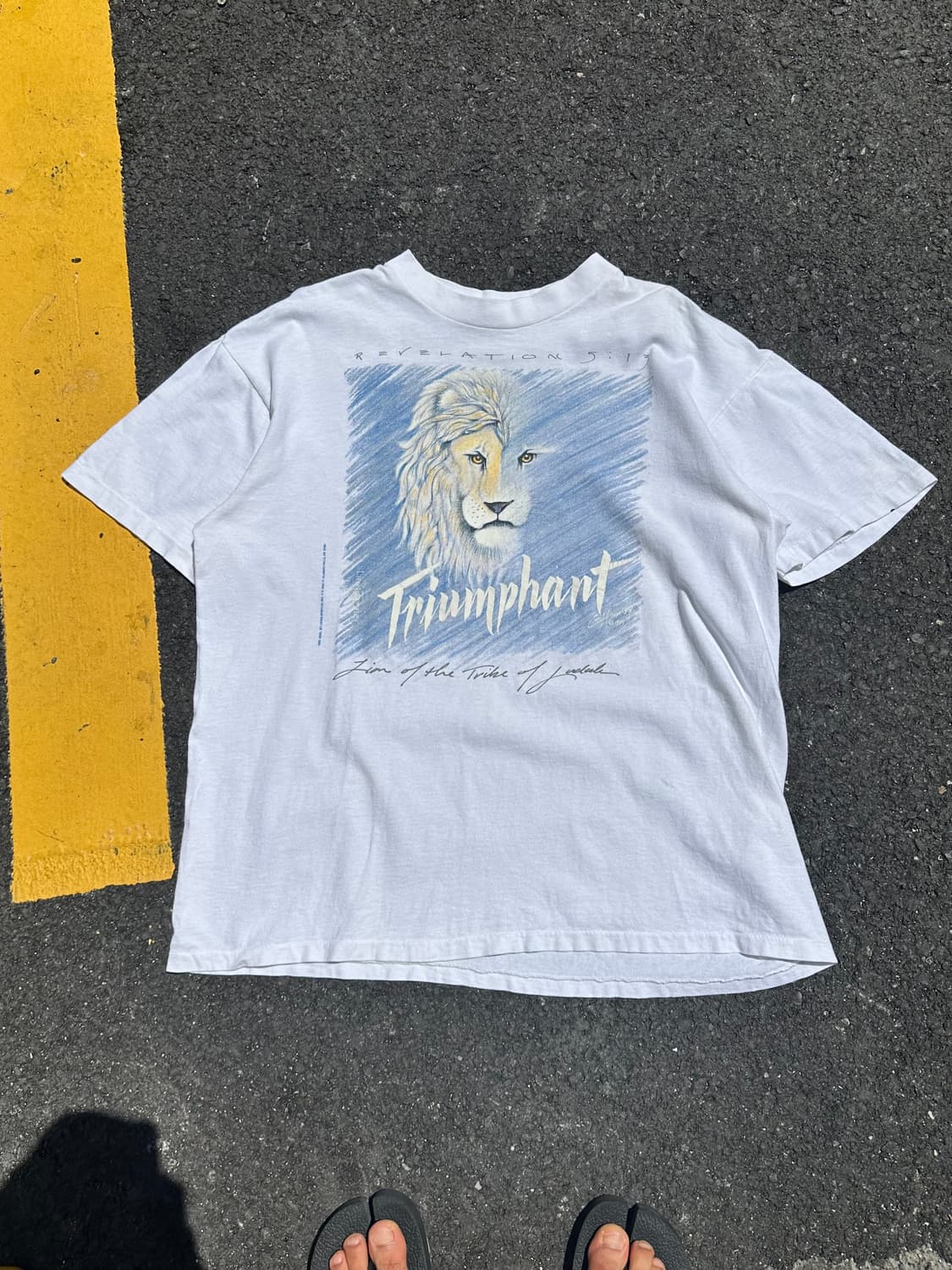 90’s Triumphant Lion art print single T 상품이미지1