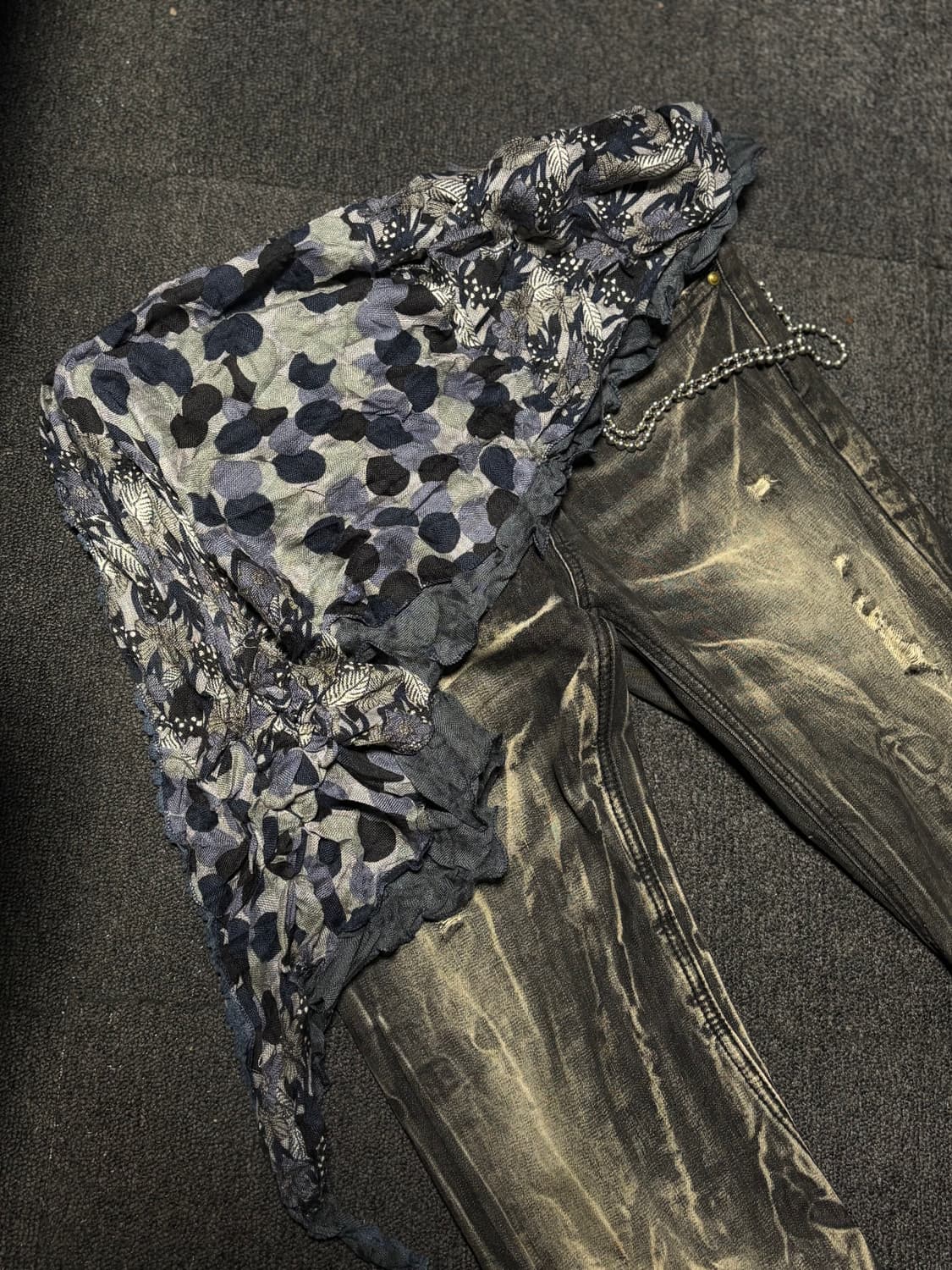 Vintage y2k punk scarf muffler 상품이미지1