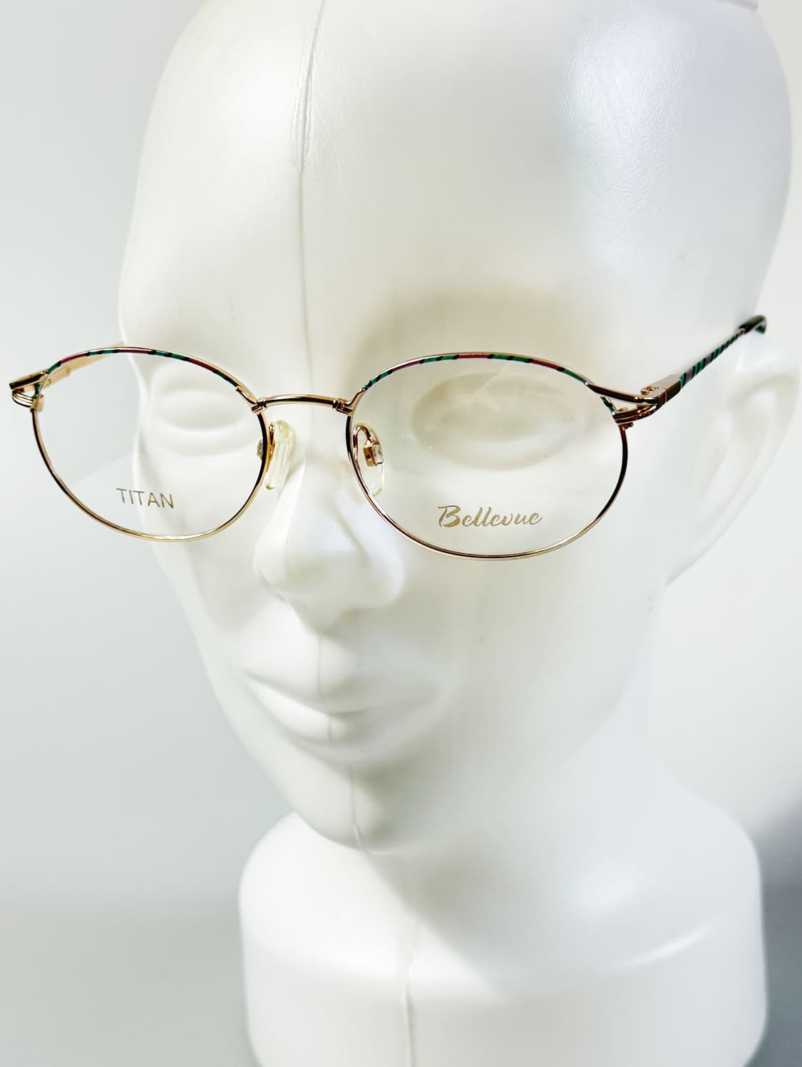 독일제 BELLEVUE 골드 티타늄 오벌 프레임 빈티지 안경 상품이미지8