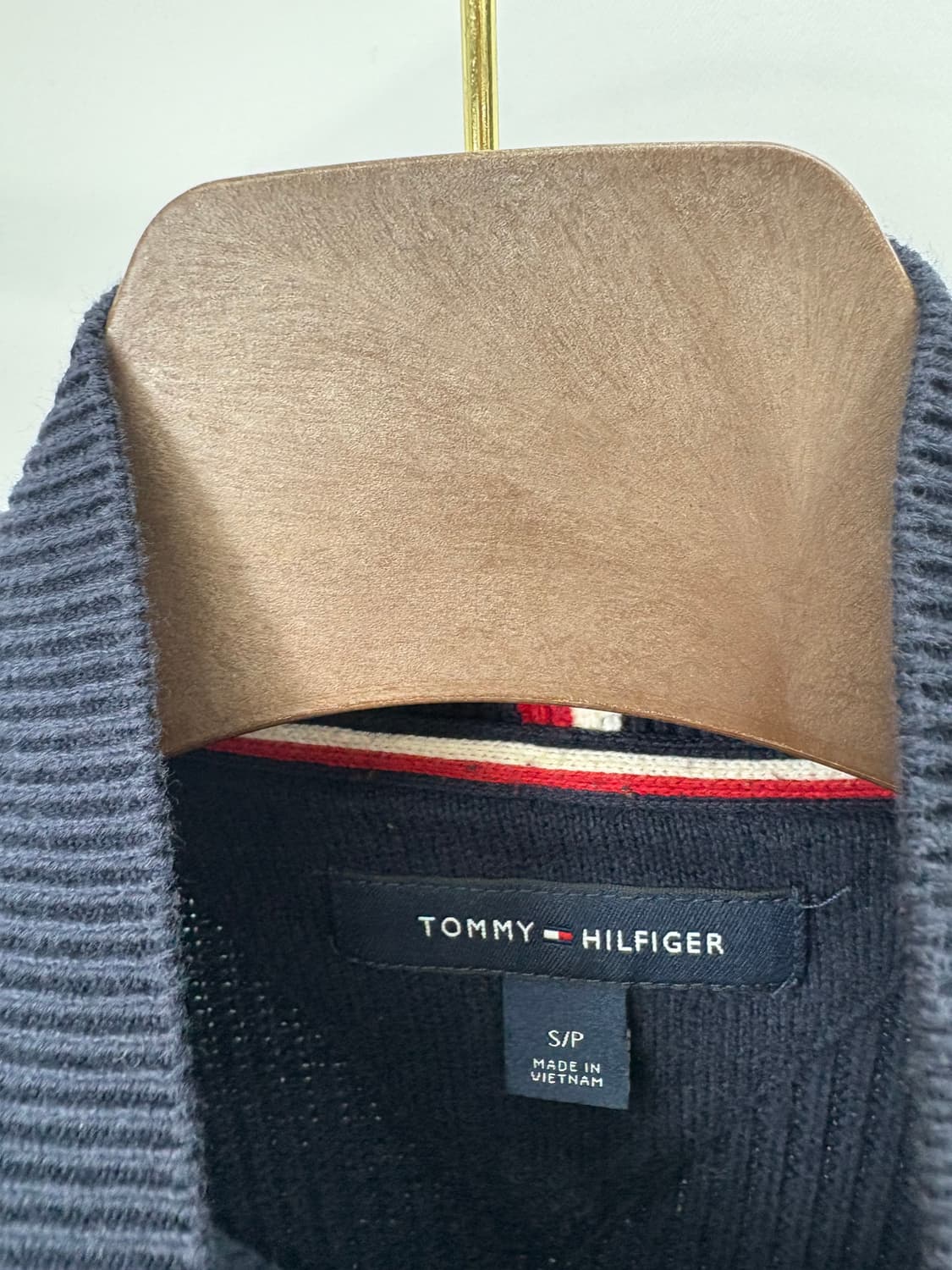  [M]타미힐피거 반집업 네이비 니트 상품이미지7