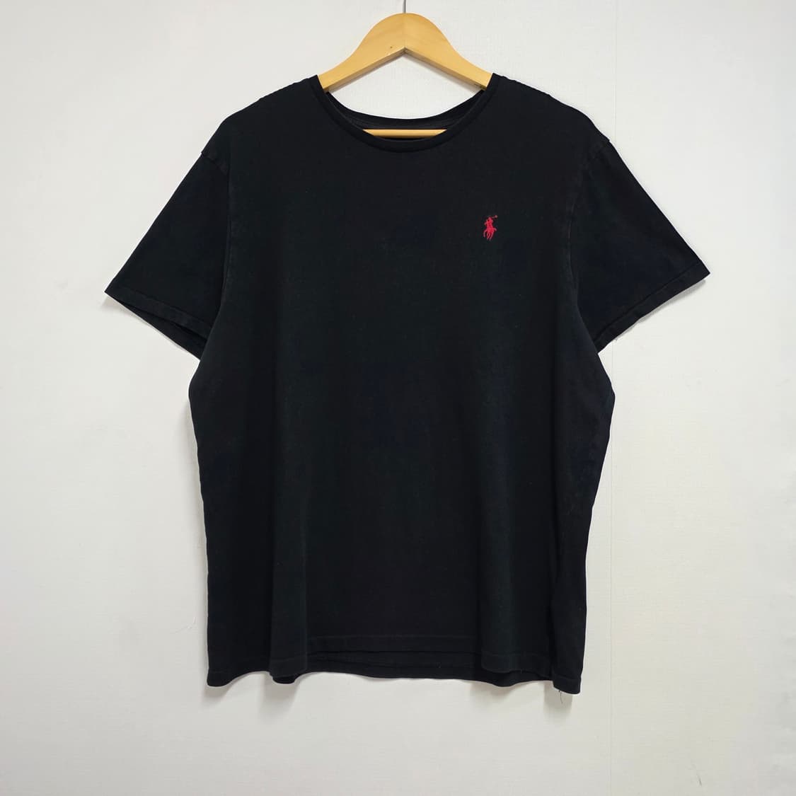 XL 폴로 랄프로렌 싱글스티치 반팔티셔츠 블랙 상품이미지1