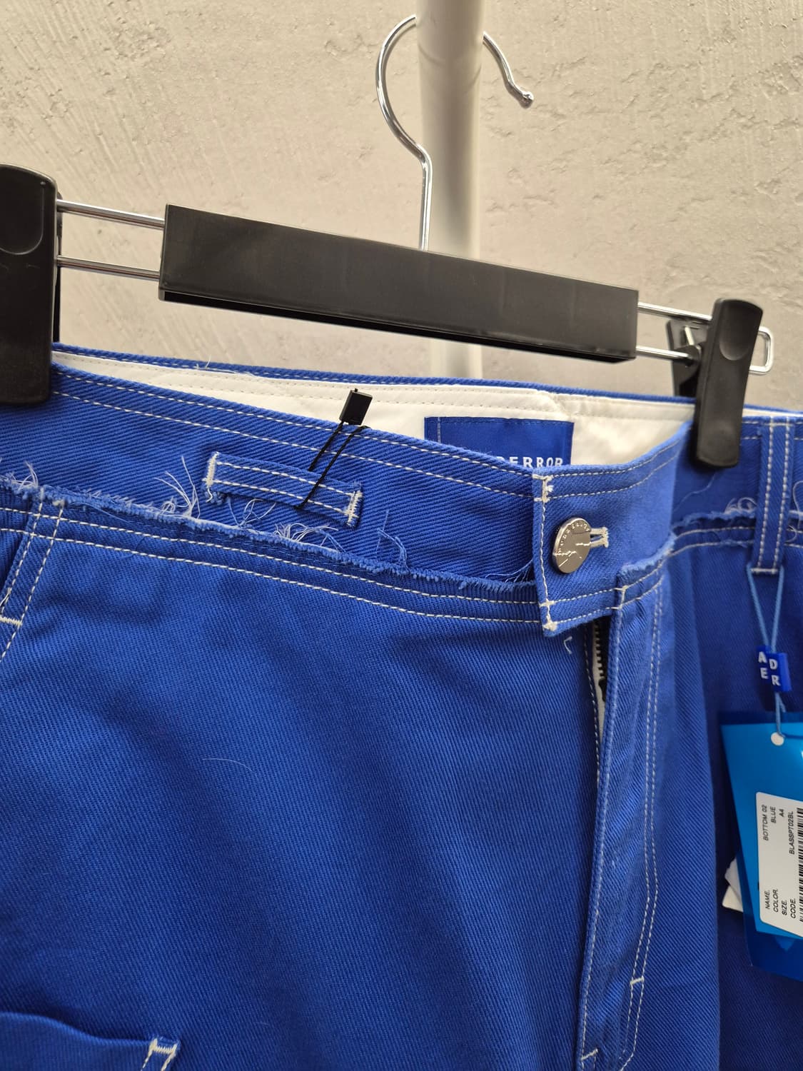 ADERERROR 블루 코튼 팬츠 A4 상품이미지6