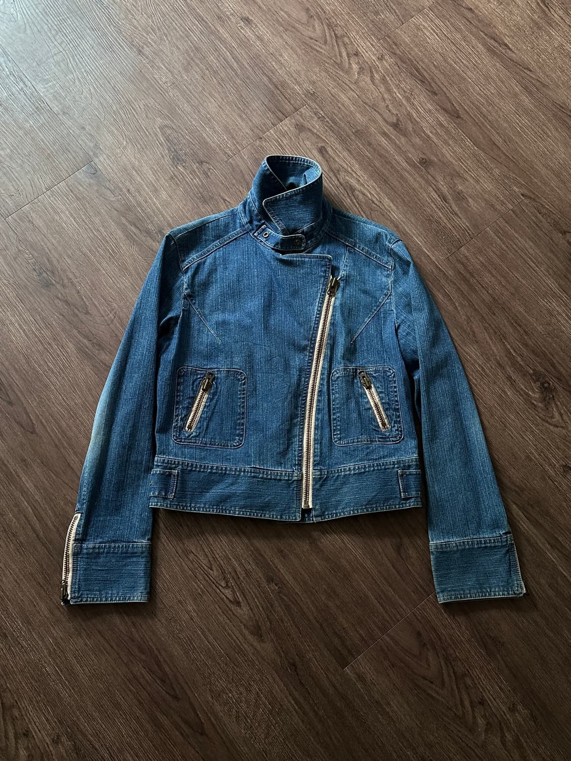 Chavarié 더블 디테일 데님 자켓 상품이미지8