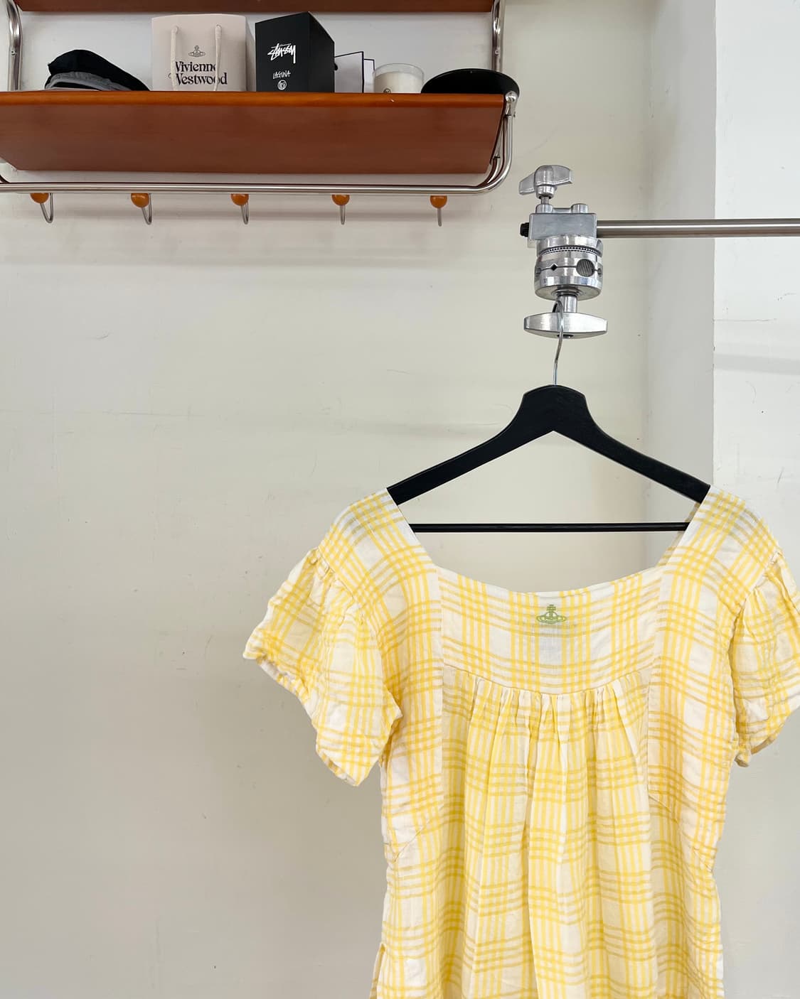 비비안 웨스트우드 옐로우 린넨 쇼트 슬리브 블라우스 상품이미지2