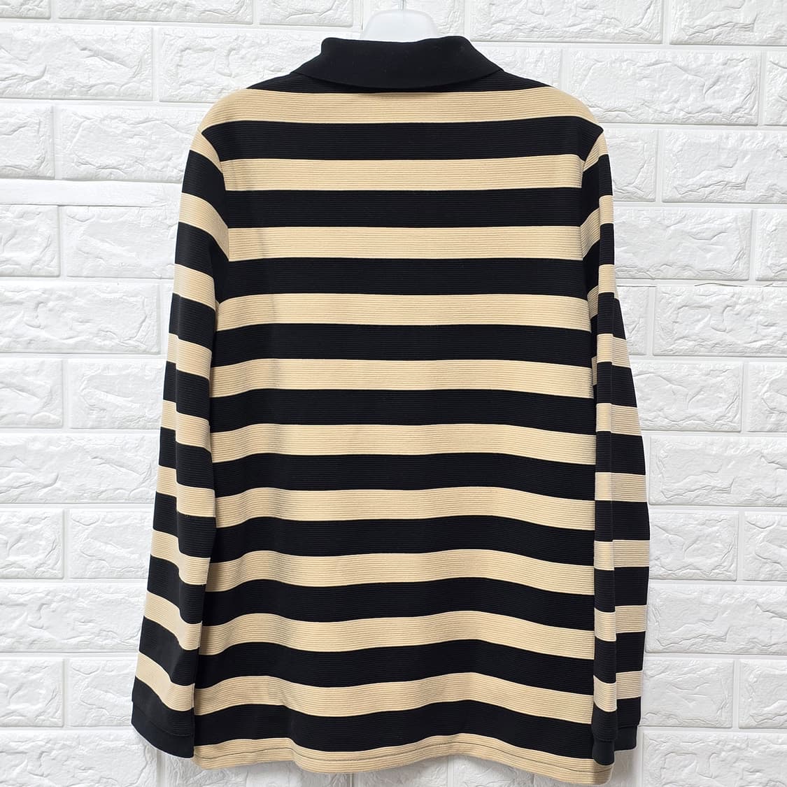 택포) 한섬 SJ SJ 스트라이프 코듀로이 폴로티 M 상품이미지4