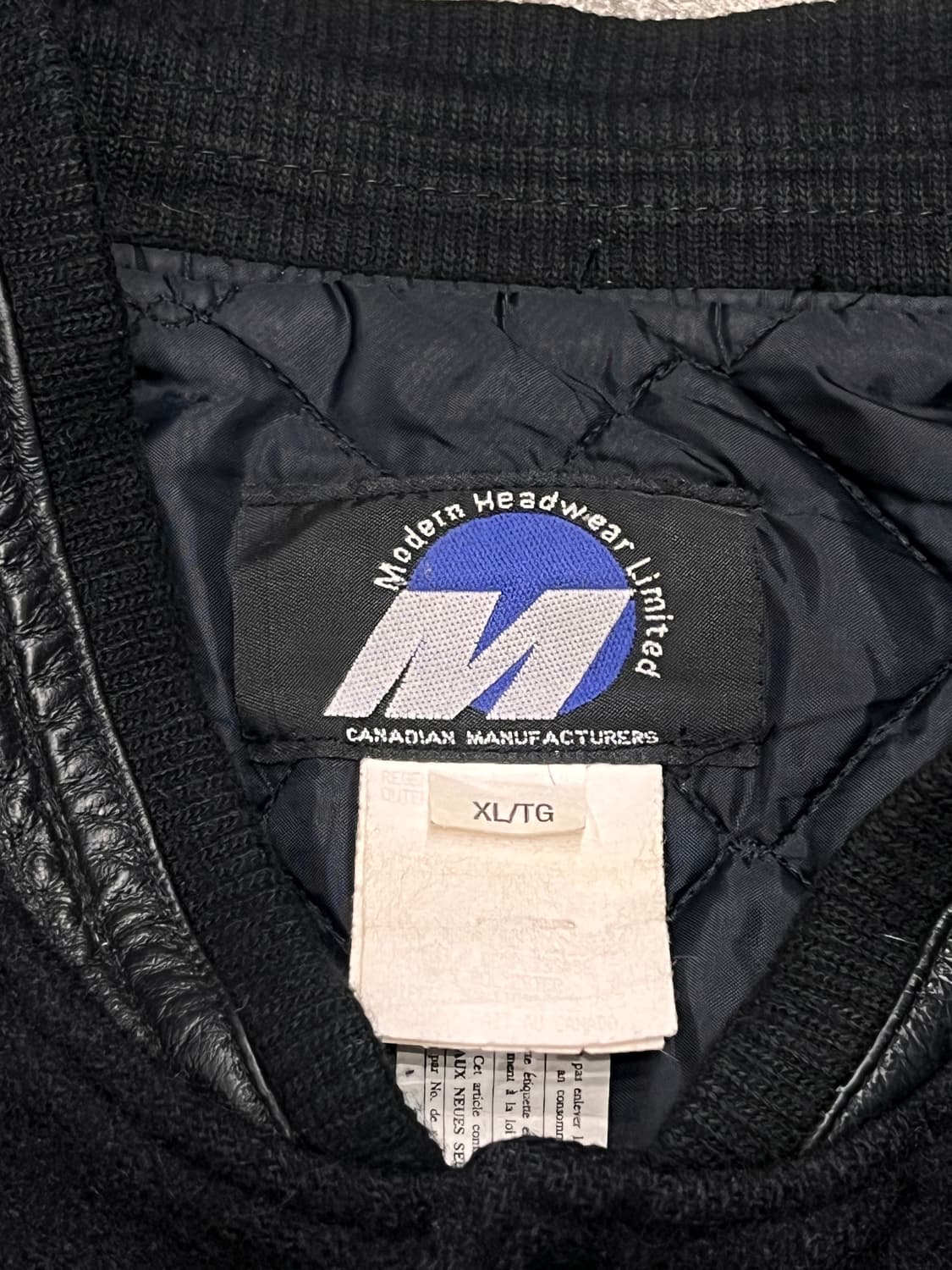 빈티지 캐나다 레이싱 가죽 울 바시티 자켓 상품이미지6