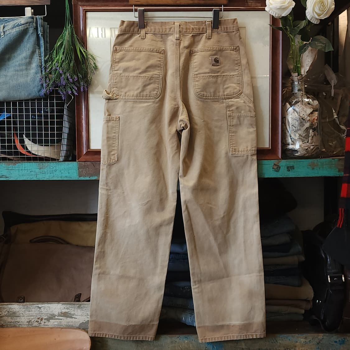 칼하트 워크팬츠 브라운 덕캔버스 워크팬츠 칼하트 usa 33x32 상품이미지2