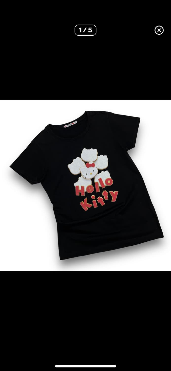 헬로키티 시그니처 쿠키 아트 유니클로 티셔츠  상품이미지1