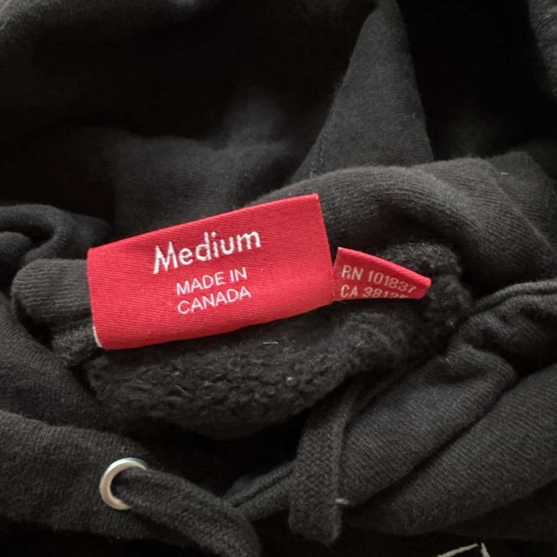 슈프림 X 카우스 초크 로고 후드 스웨트셔츠 블랙 상품이미지5