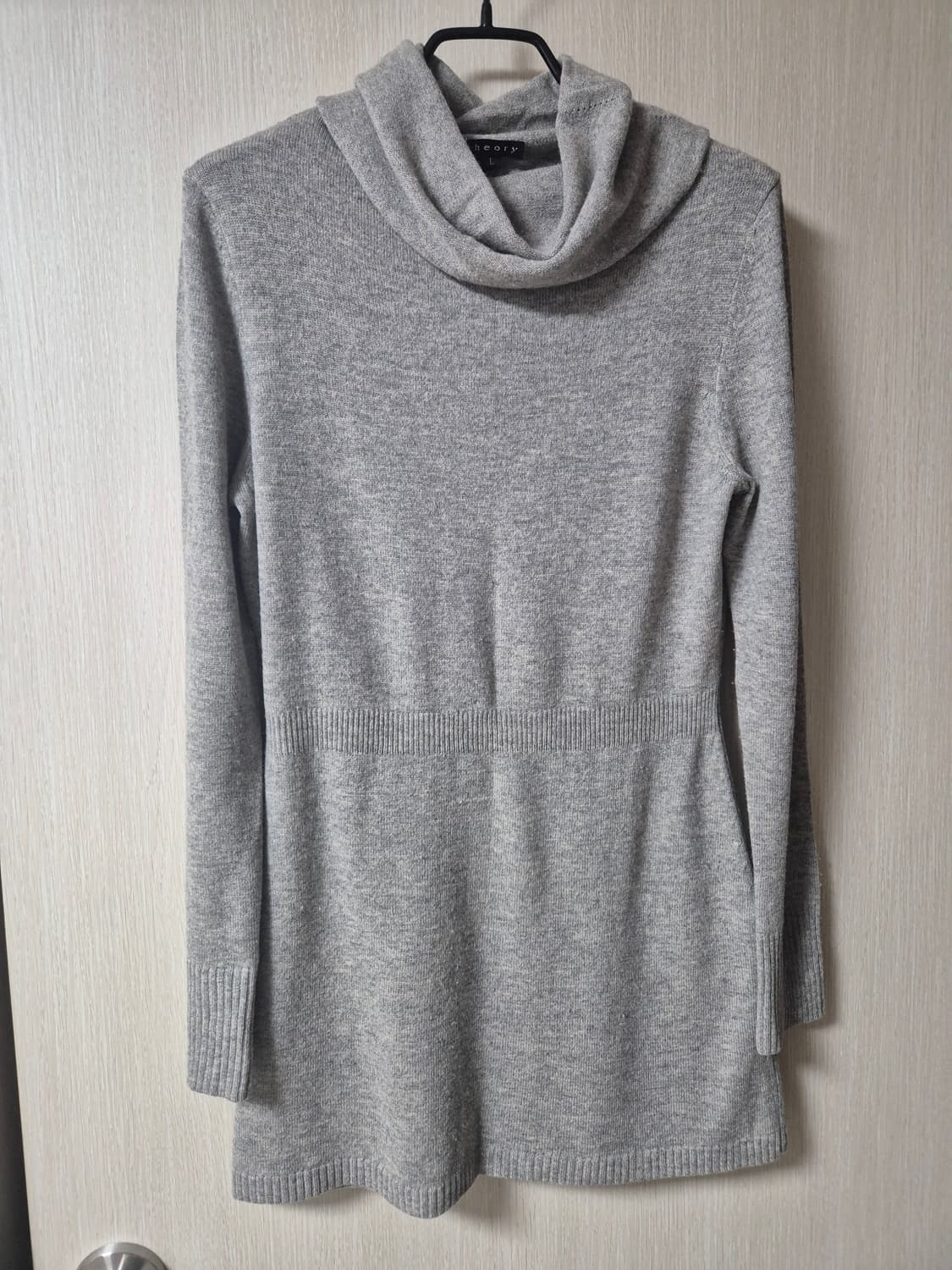 띠어리 캐시미어100프로  타들넥 니트 하프니트 라지 여성 상품이미지1