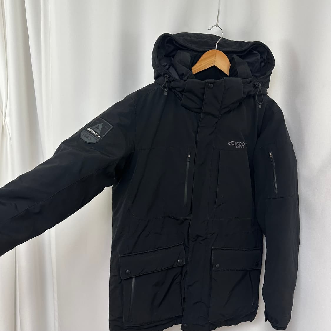   디스커버리 남자 거위털 패딩점퍼 솜빵빵 검정 100 EI 상품이미지2