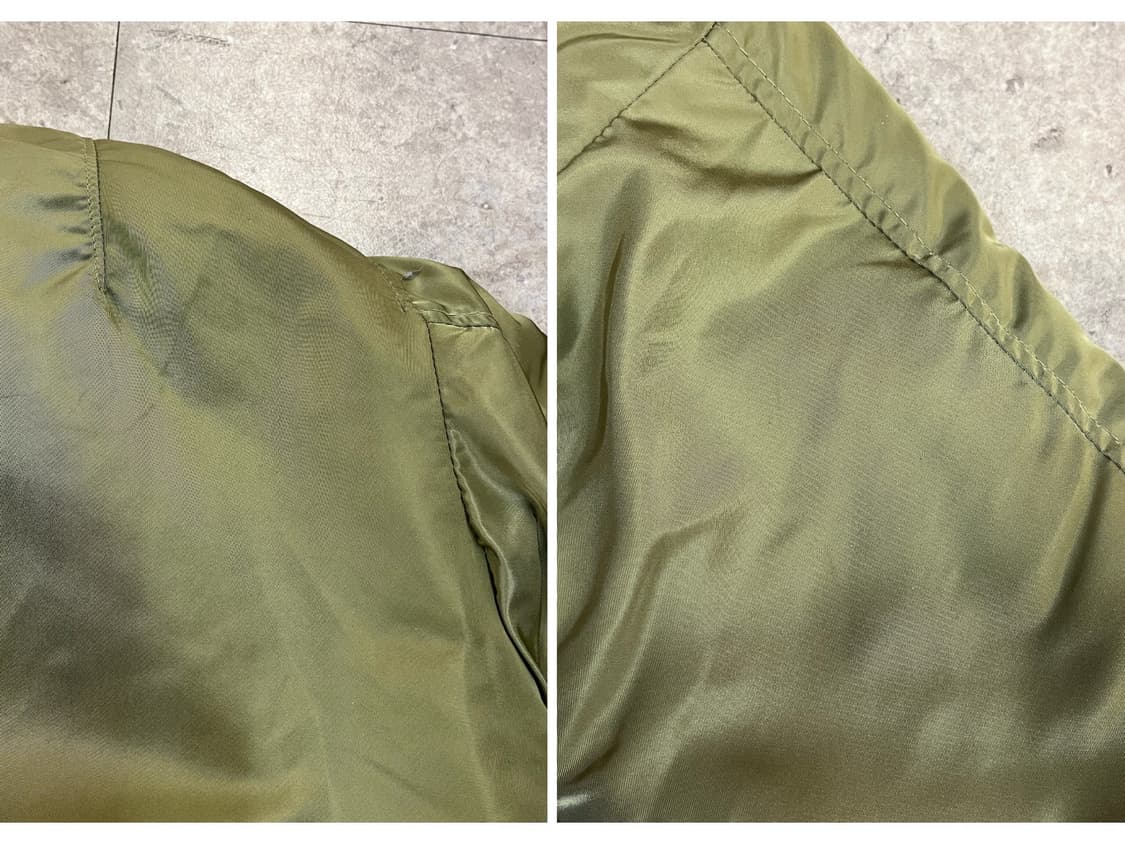 오리지날 90's usa MA1 울파일 항공자켓 S #csz1992 상품이미지9