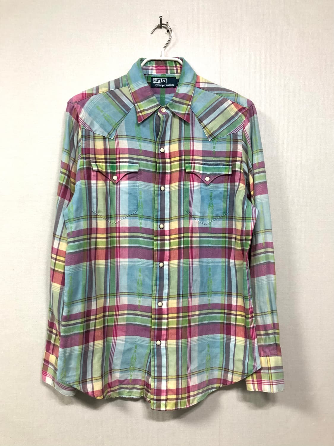 폴로 랄프로렌 나바호 체크패턴 웨스턴 코튼셔츠 S _ 멀티컬러 상품이미지1