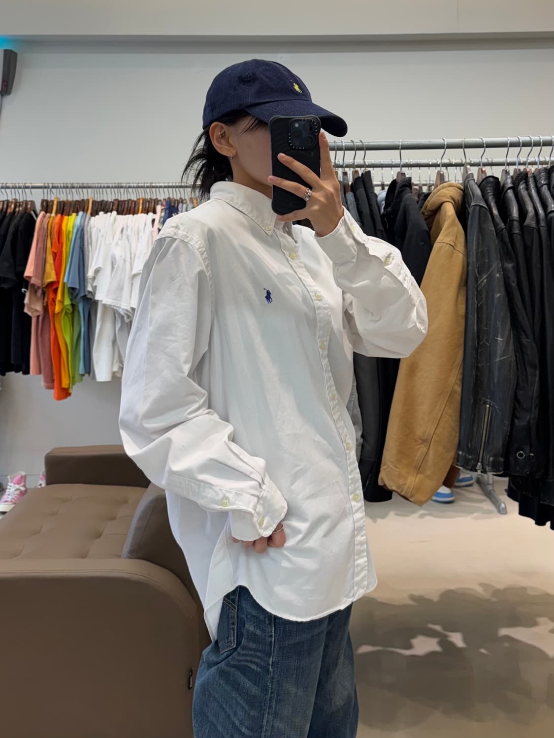 폴로 랄프로렌 셔츠 화이트 슬림핏 상품이미지6