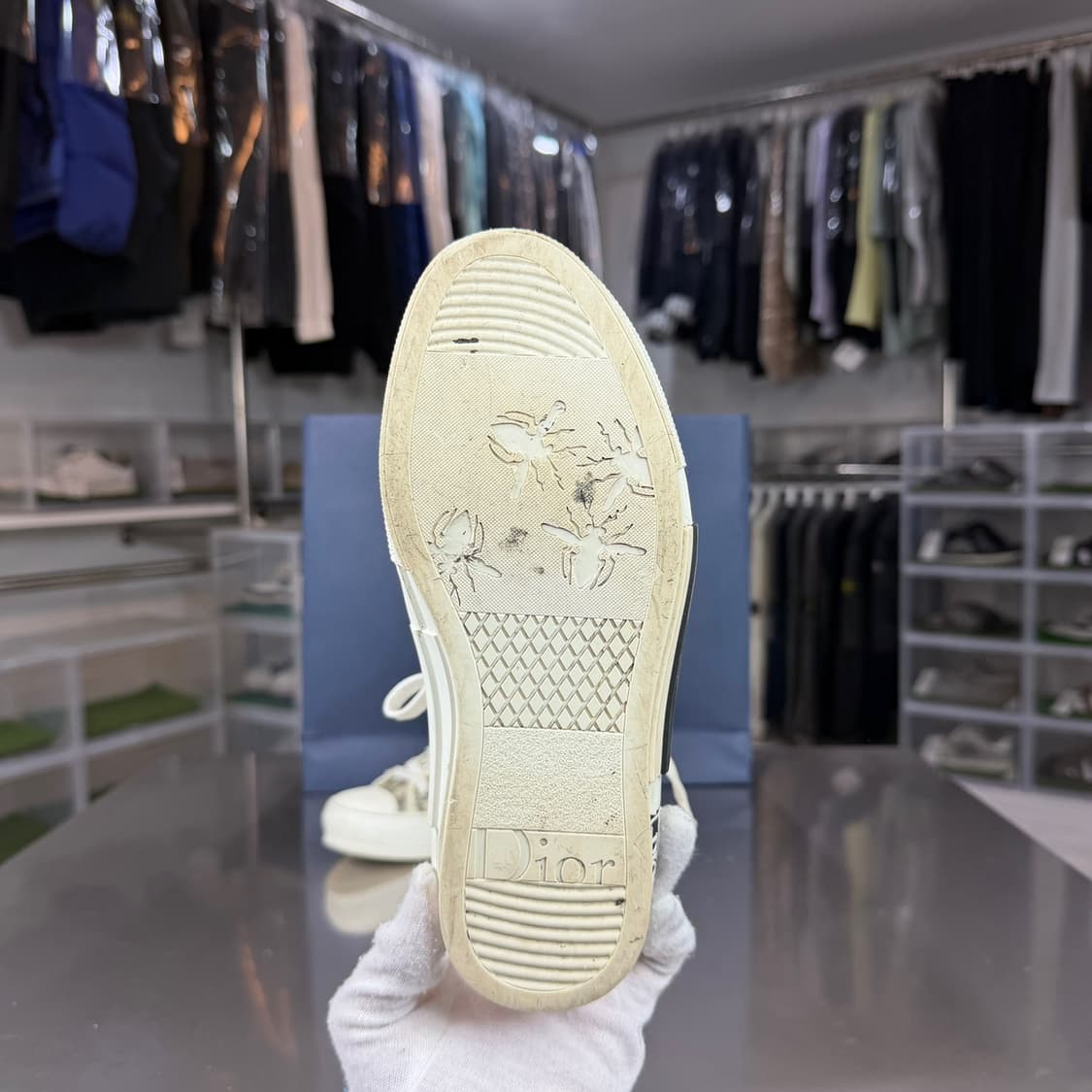 [리오브] 디올 오블리크 B23 하이탑 스니커즈 상품이미지4