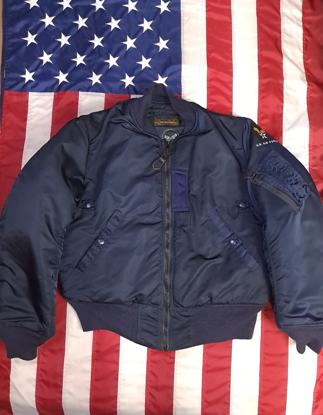 오리지날 미국제조 Brents Sportswear 미공군 항공자켓 상품이미지1