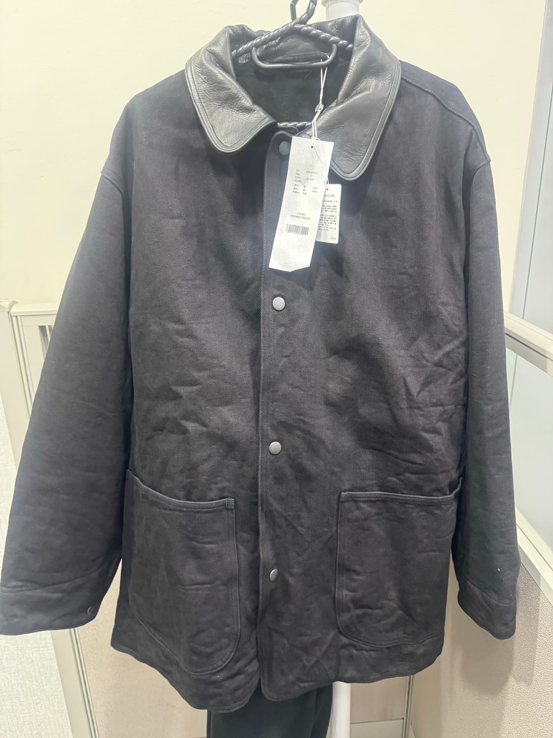 25FW 코모리 데님레더워크자켓 새제품 상품이미지4