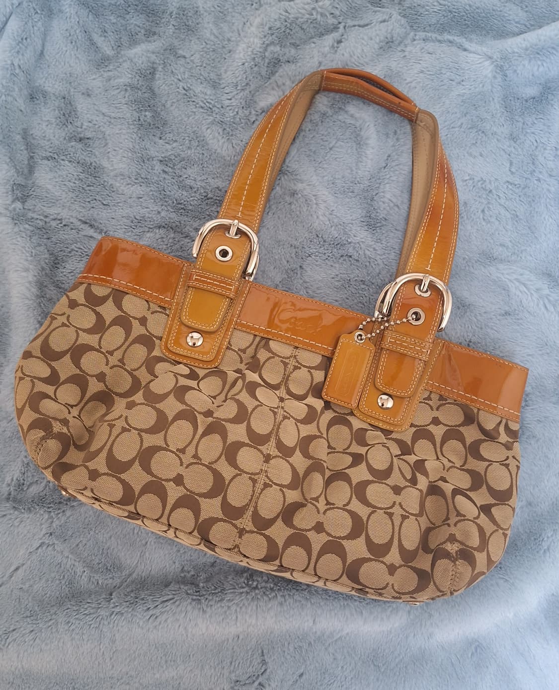 코치 가죽 숄더백 갸루 상품이미지1