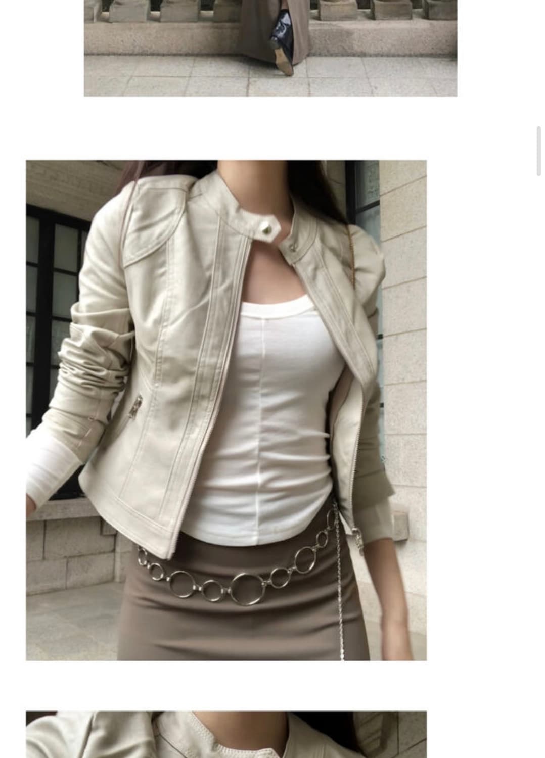 아델리오 슬림 레더자켓 상품이미지1