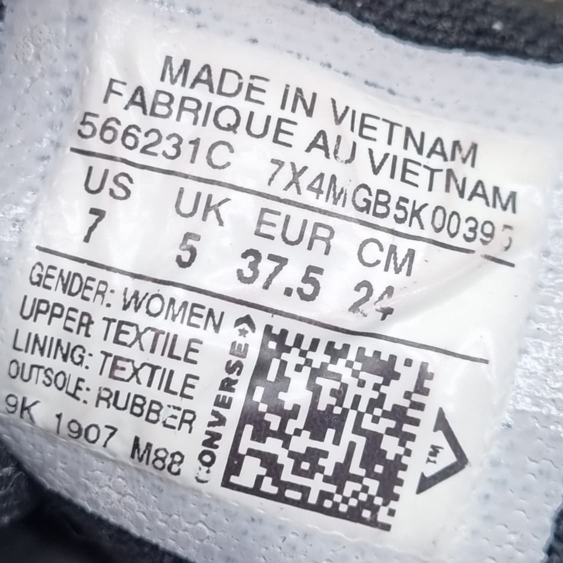 컨버스 블랙 캔버스 리프트 스니커즈240 상품이미지6