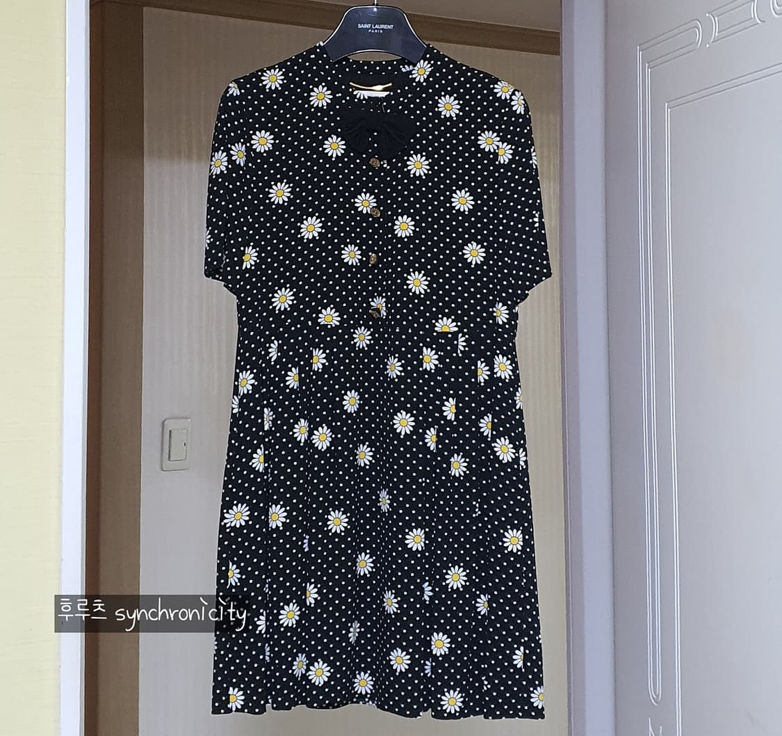 생로랑 16ss 서프시즌 데이지 원피스 36 드레스 상품이미지4