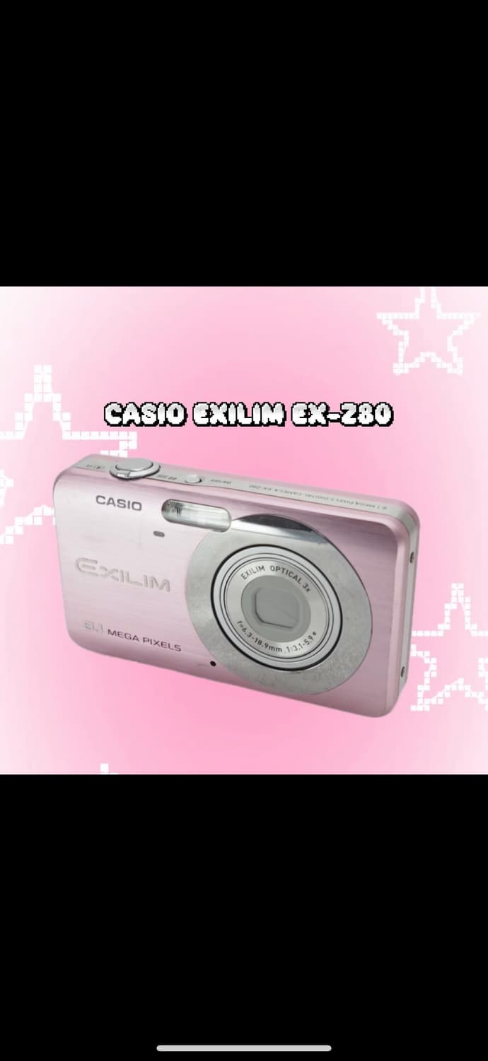 카시오 엑슬림 ex-z80 핑크 빈티지 디카 / 카리나 사용 상품이미지1