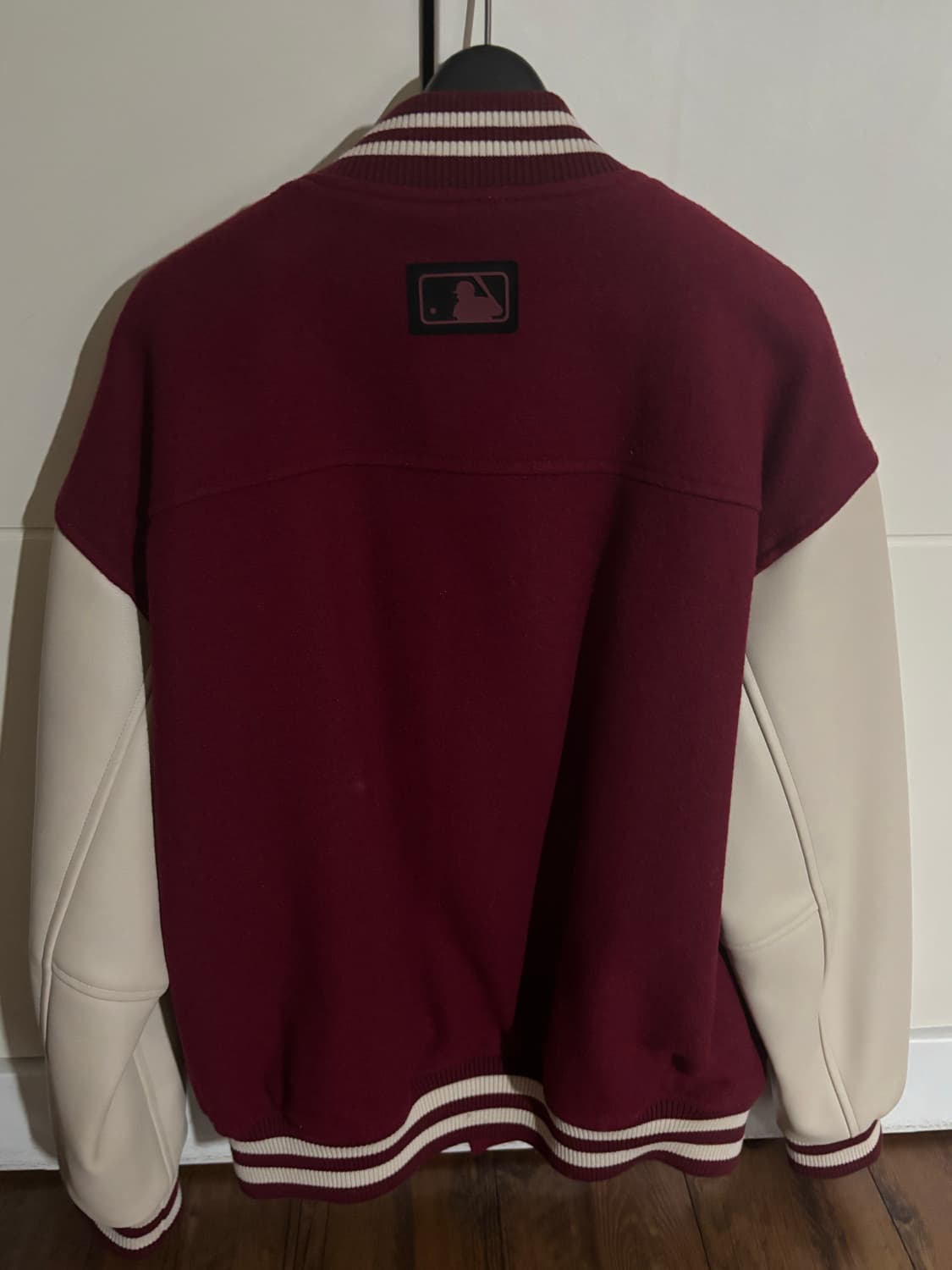 MLB 레드삭스 플로럴 와펜플레이 바시티 자켓  wine S 상품이미지2