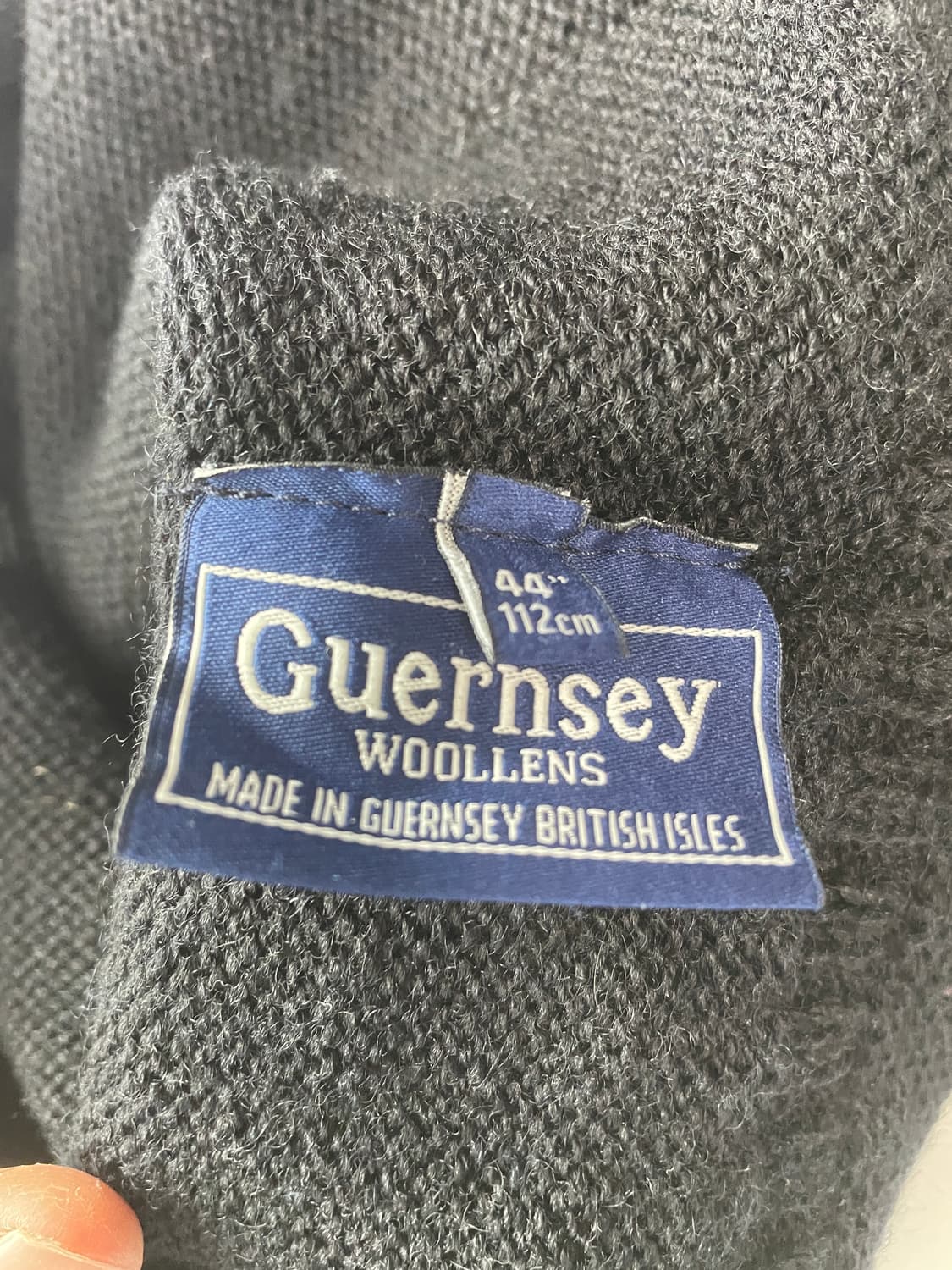 건지울른스 피셔맨 홀가먼트 스웨터 블랙 44(105) 상품이미지4