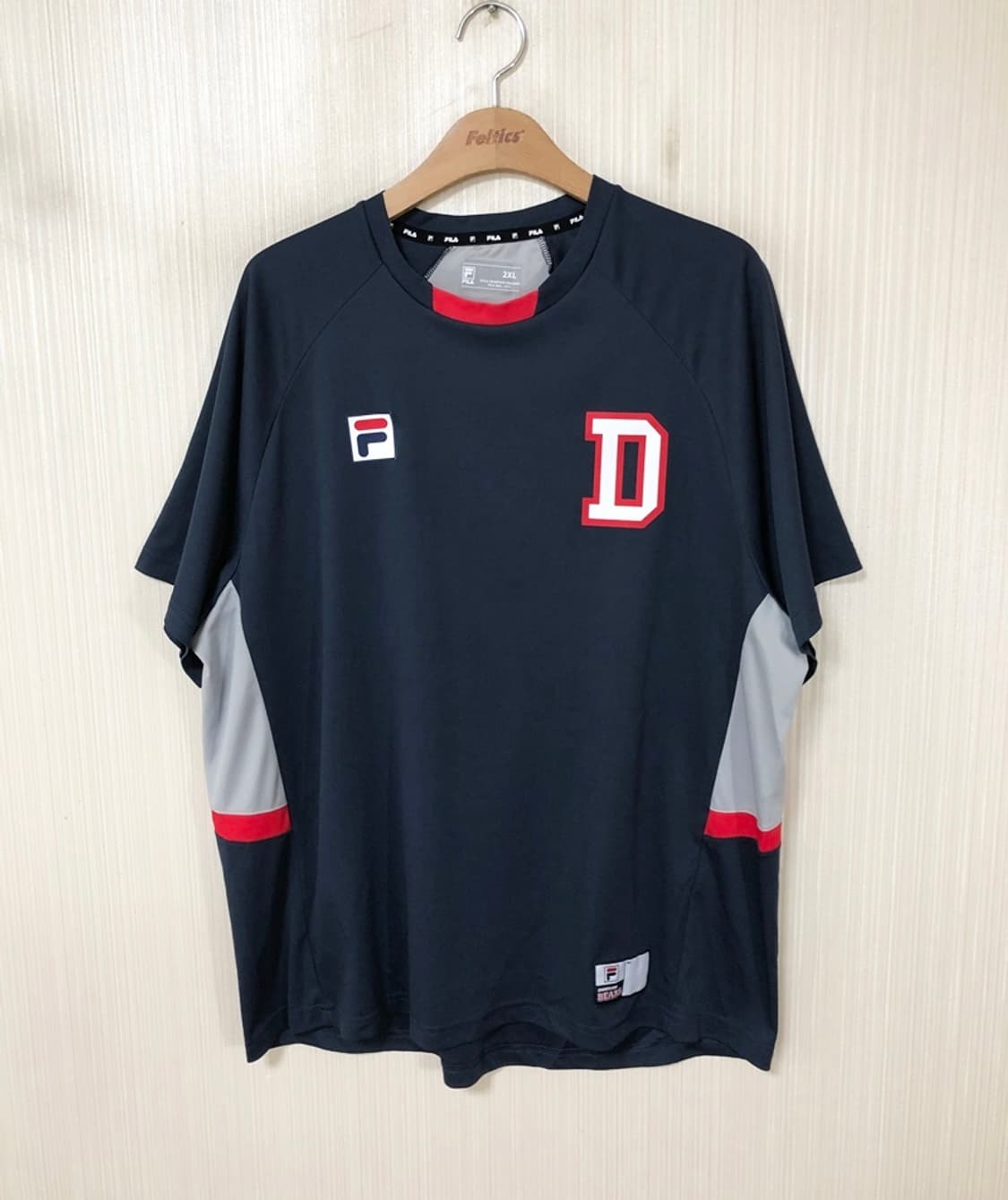 KBO 필라 두산베어스 선수지급실착 트레이닝셔츠 2XL 상품이미지1