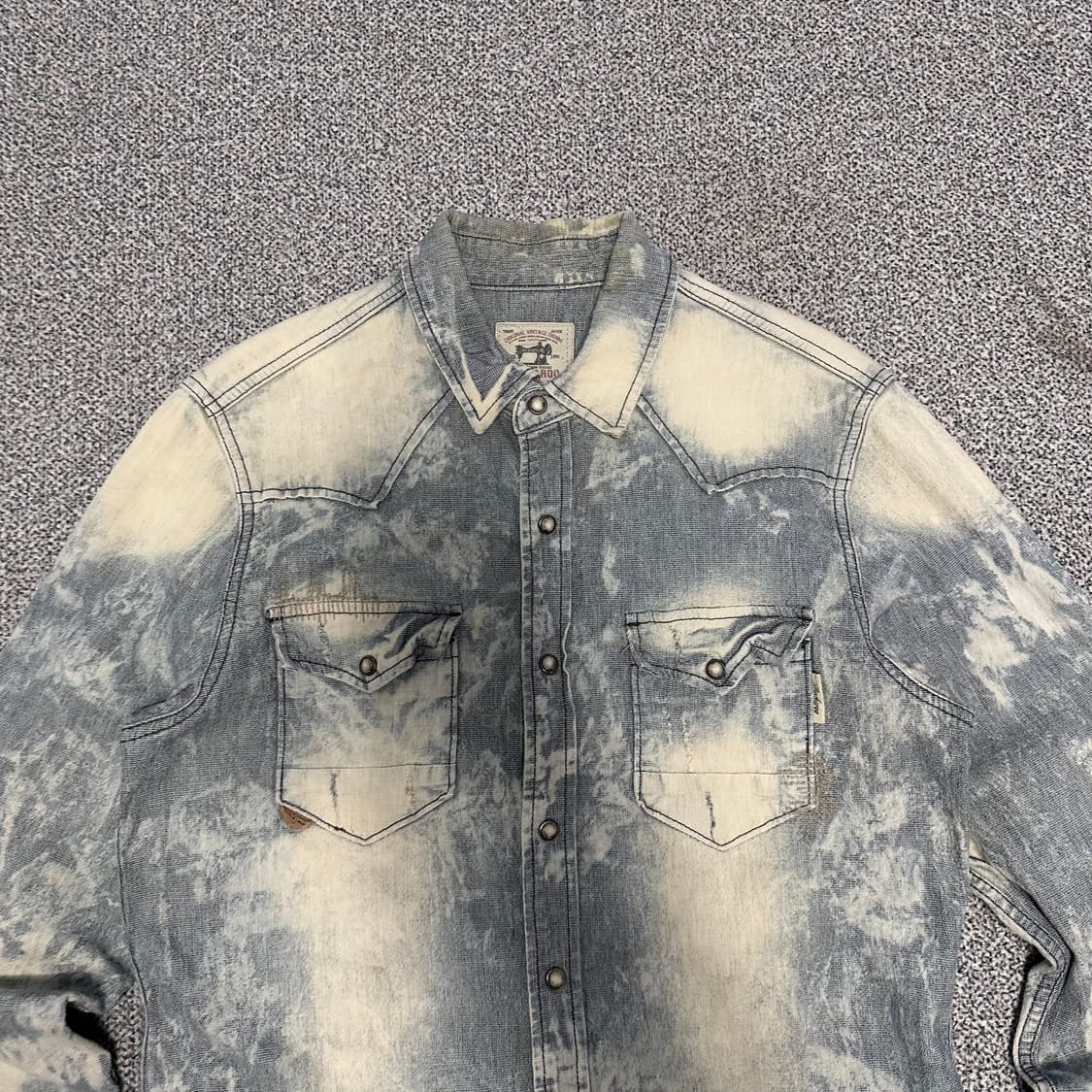 버커루 데님 워싱 셔츠 상품이미지2
